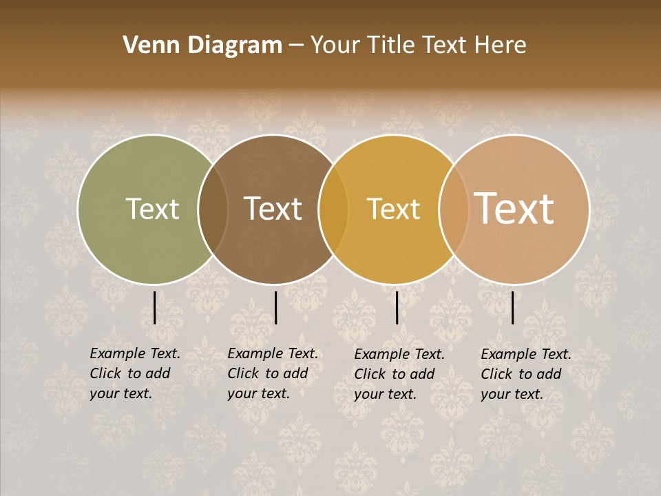 Flourish Textured Wallpaper PowerPoint Template
