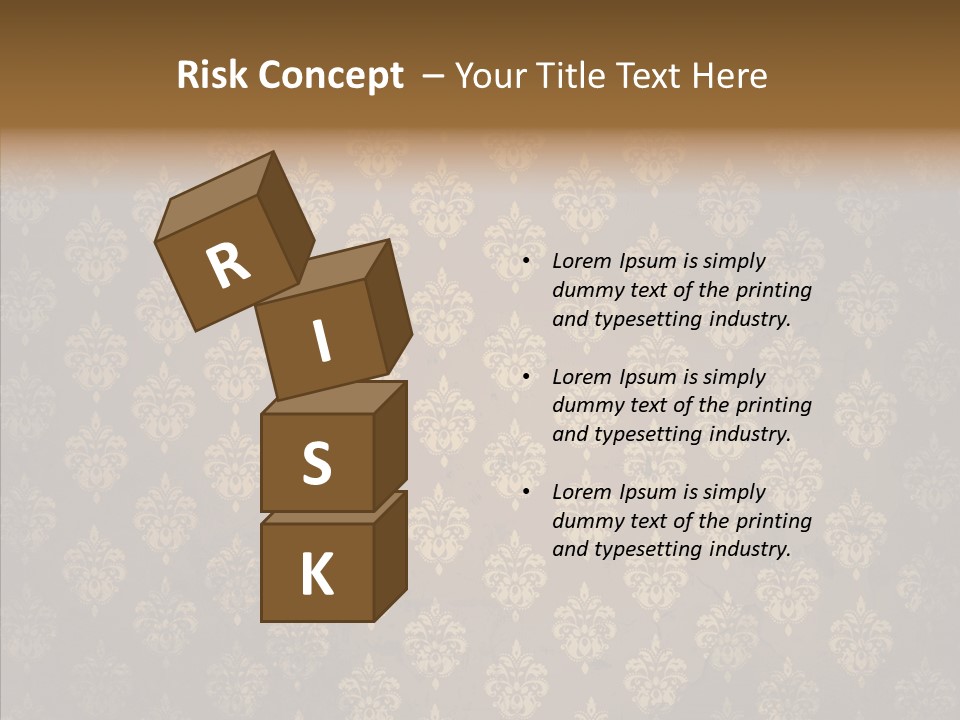 Flourish Textured Wallpaper PowerPoint Template