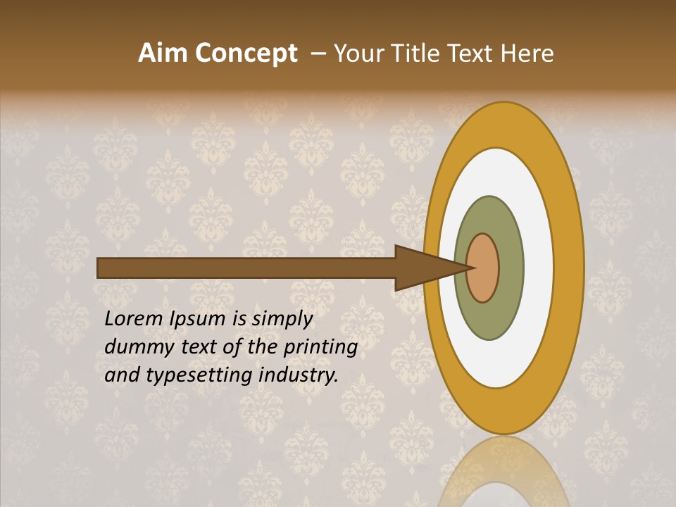 Flourish Textured Wallpaper PowerPoint Template
