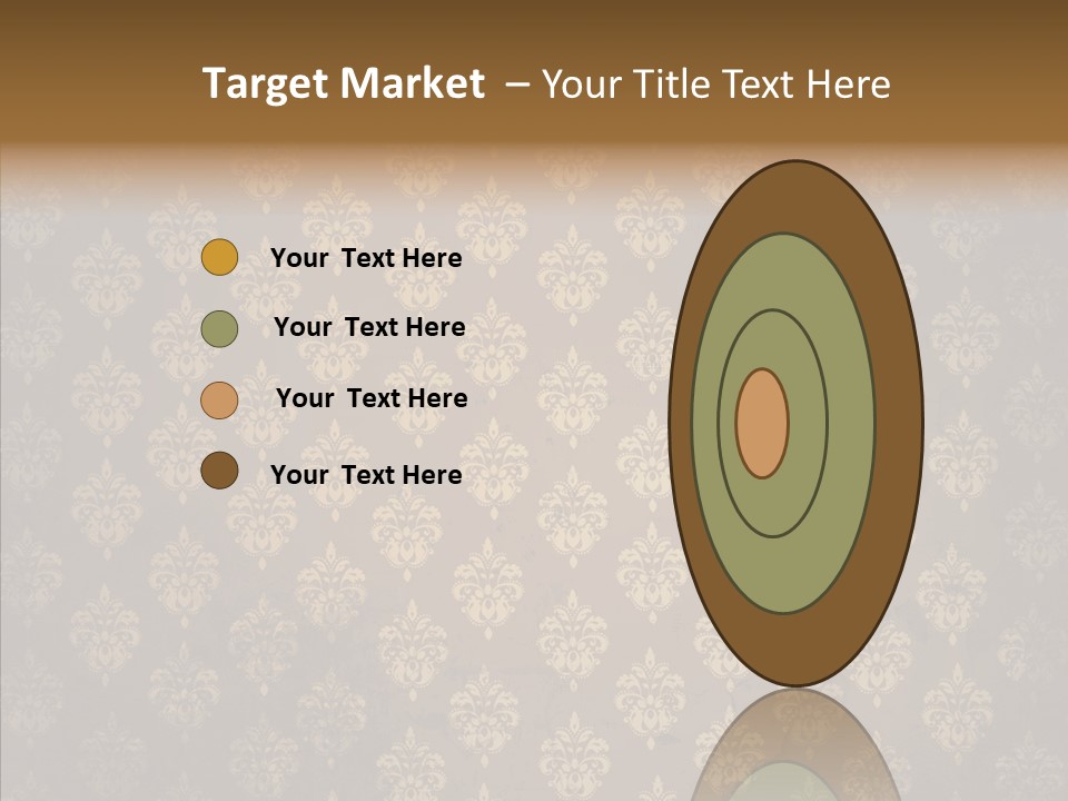Flourish Textured Wallpaper PowerPoint Template