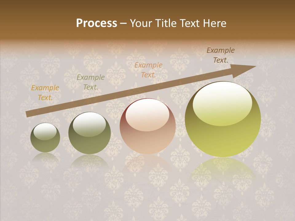 Flourish Textured Wallpaper PowerPoint Template