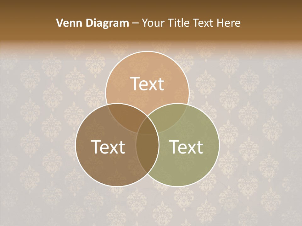Flourish Textured Wallpaper PowerPoint Template