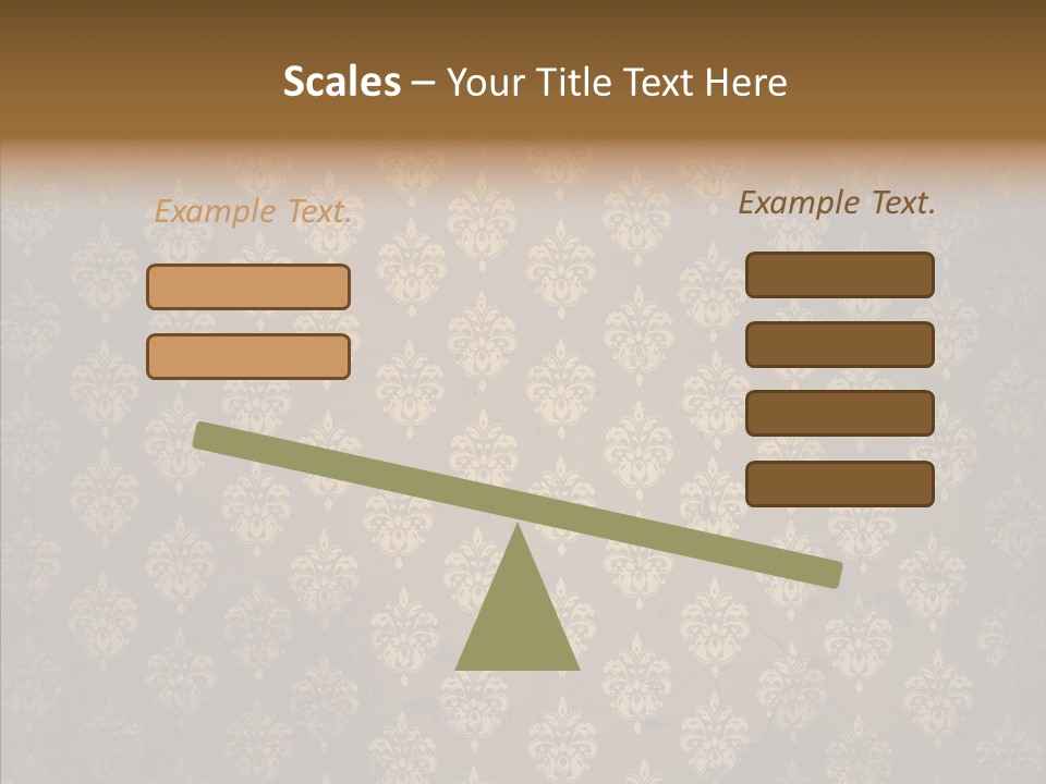 Flourish Textured Wallpaper PowerPoint Template