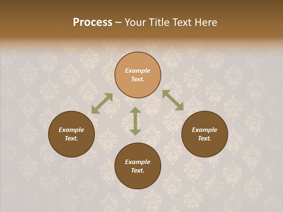 Flourish Textured Wallpaper PowerPoint Template