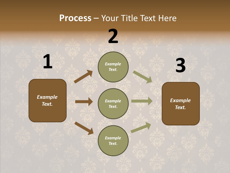Flourish Textured Wallpaper PowerPoint Template