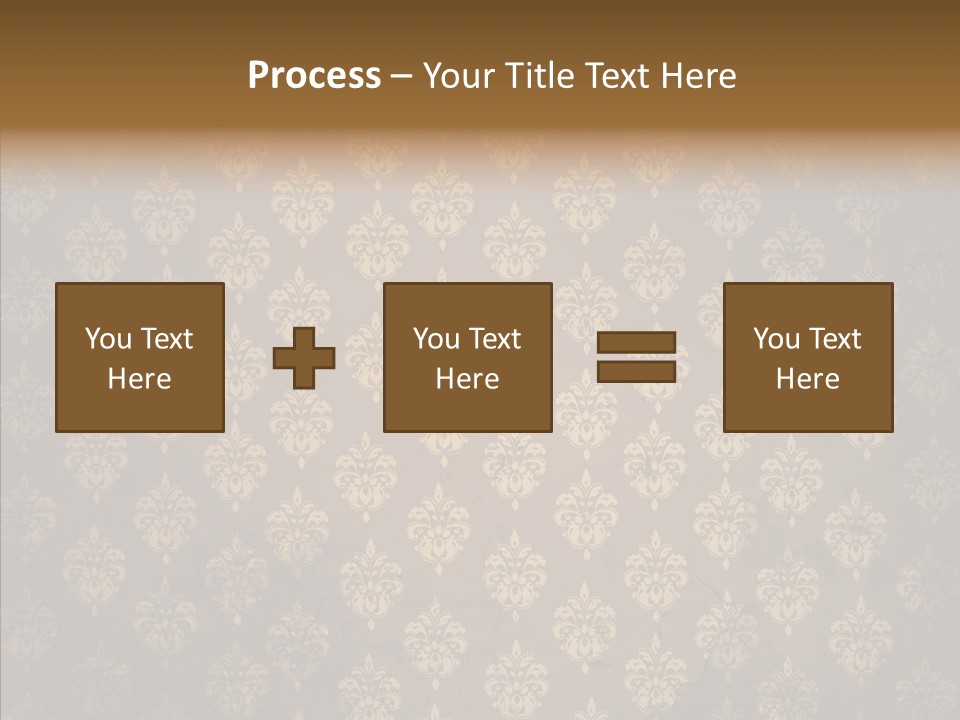 Flourish Textured Wallpaper PowerPoint Template