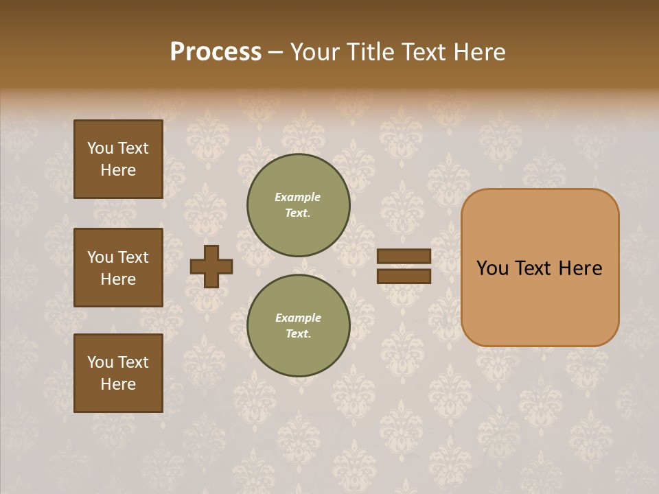 Flourish Textured Wallpaper PowerPoint Template