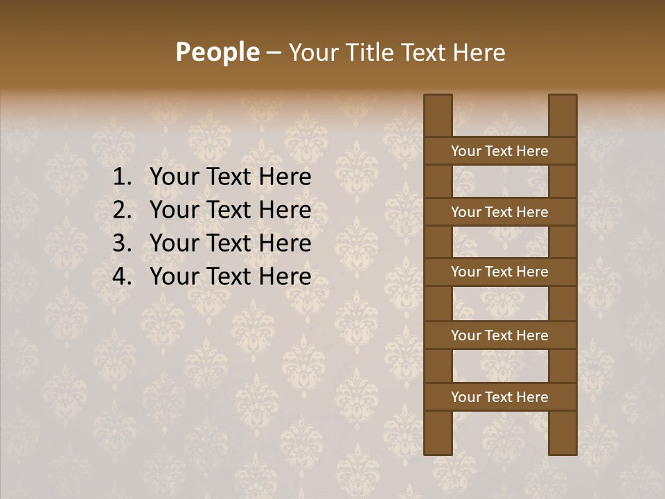 Flourish Textured Wallpaper PowerPoint Template