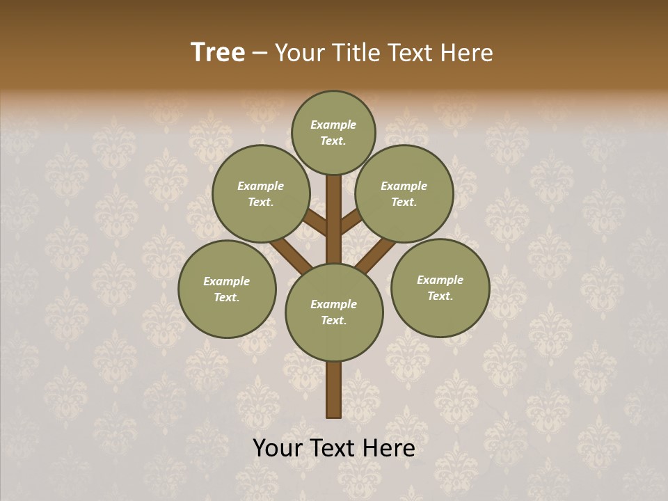 Flourish Textured Wallpaper PowerPoint Template
