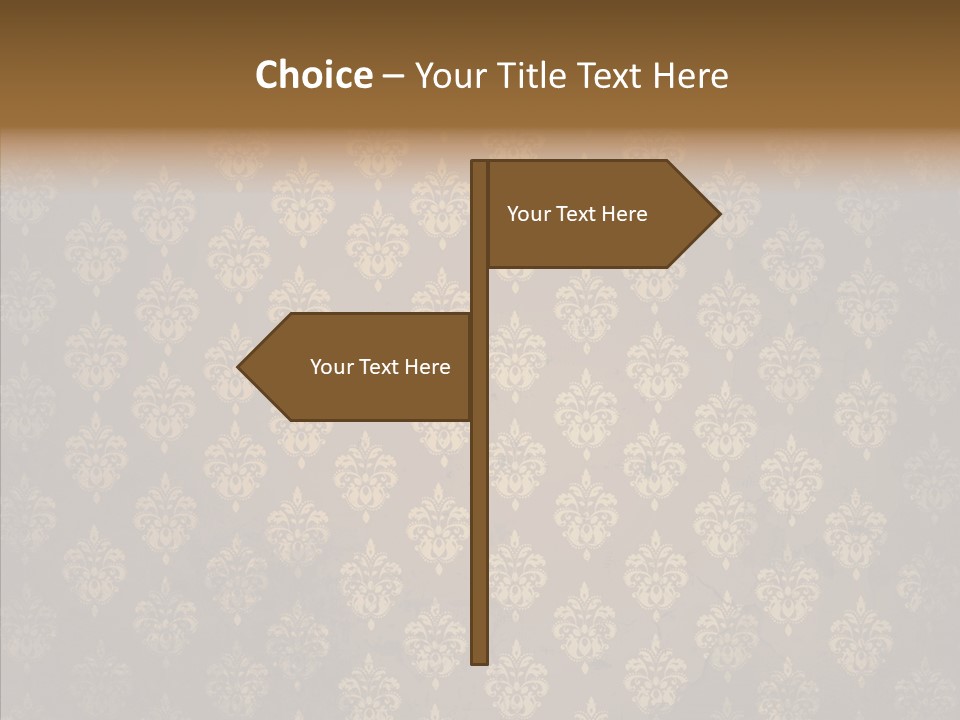 Flourish Textured Wallpaper PowerPoint Template