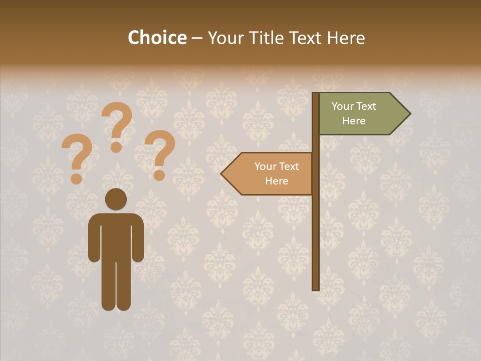 Flourish Textured Wallpaper PowerPoint Template