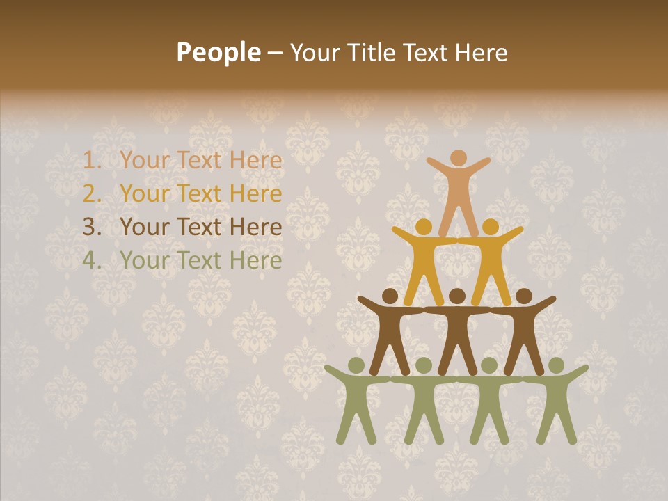 Flourish Textured Wallpaper PowerPoint Template