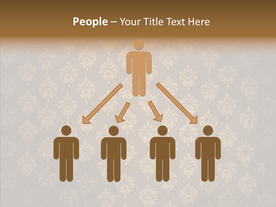 Flourish Textured Wallpaper PowerPoint Template