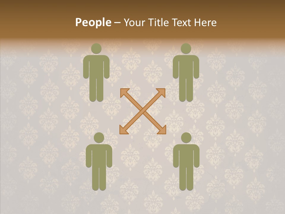 Flourish Textured Wallpaper PowerPoint Template
