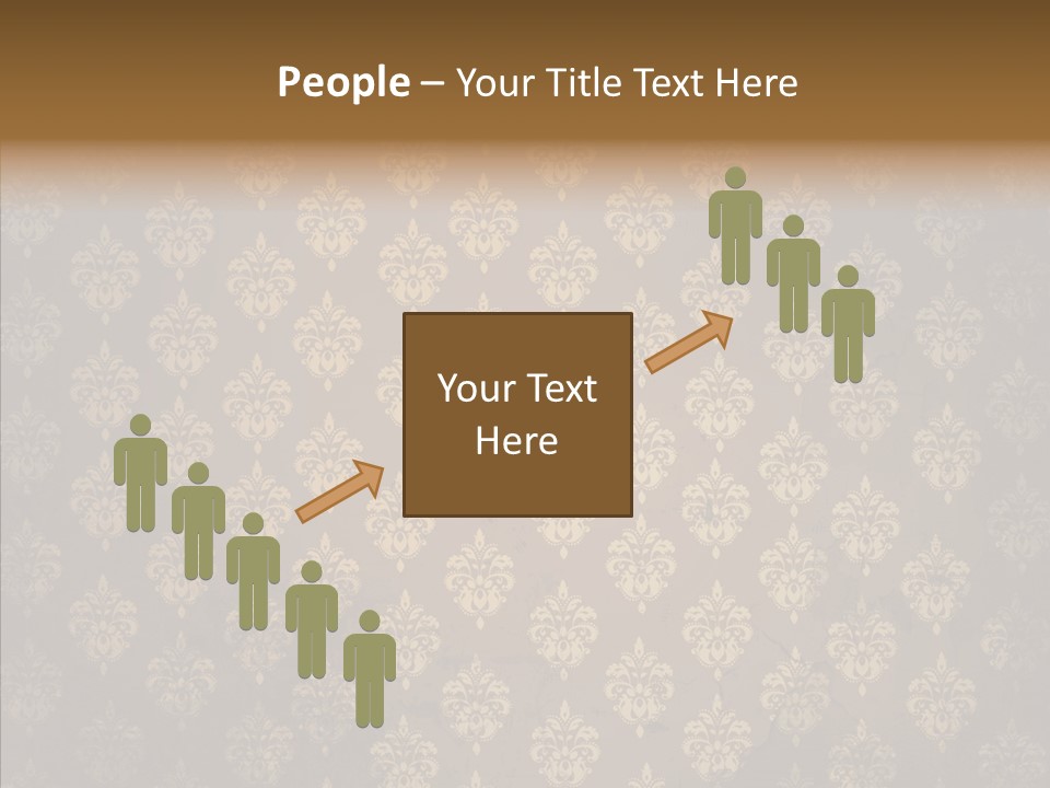 Flourish Textured Wallpaper PowerPoint Template