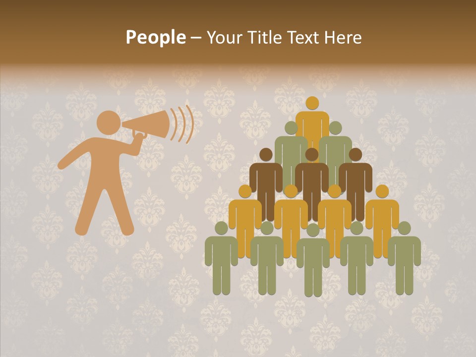 Flourish Textured Wallpaper PowerPoint Template