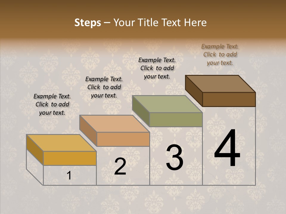 Flourish Textured Wallpaper PowerPoint Template