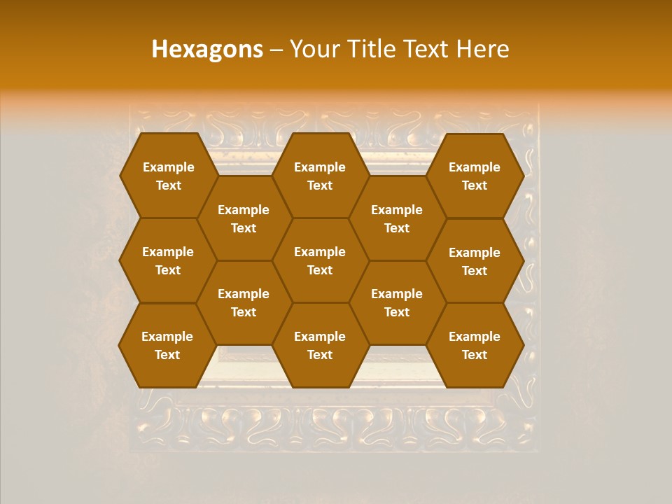 Inside Border Rust PowerPoint Template