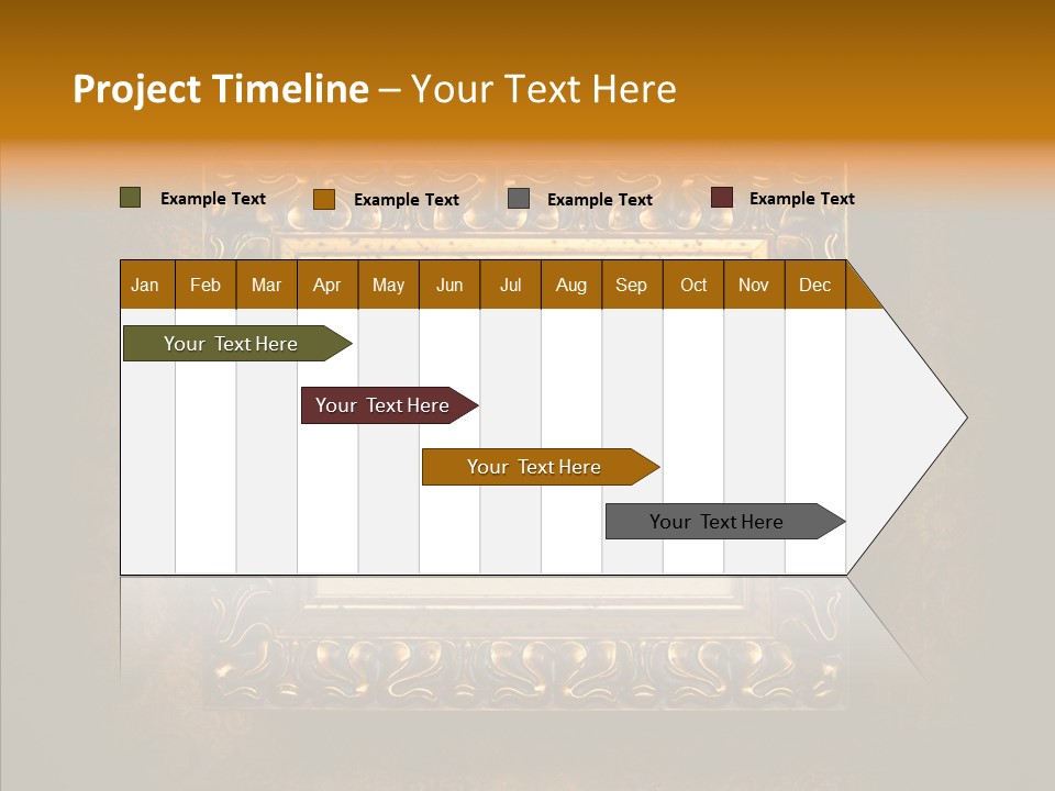 Inside Border Rust PowerPoint Template