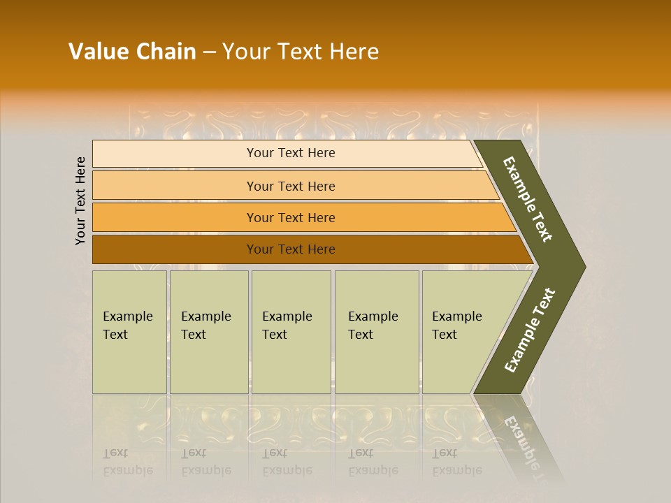 Inside Border Rust PowerPoint Template