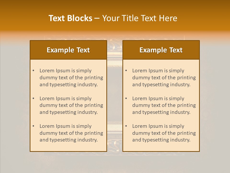 Inside Border Rust PowerPoint Template