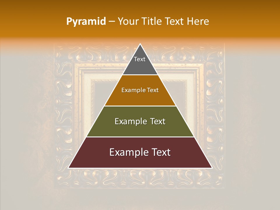 Inside Border Rust PowerPoint Template