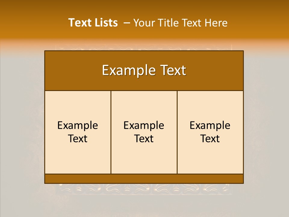 Inside Border Rust PowerPoint Template