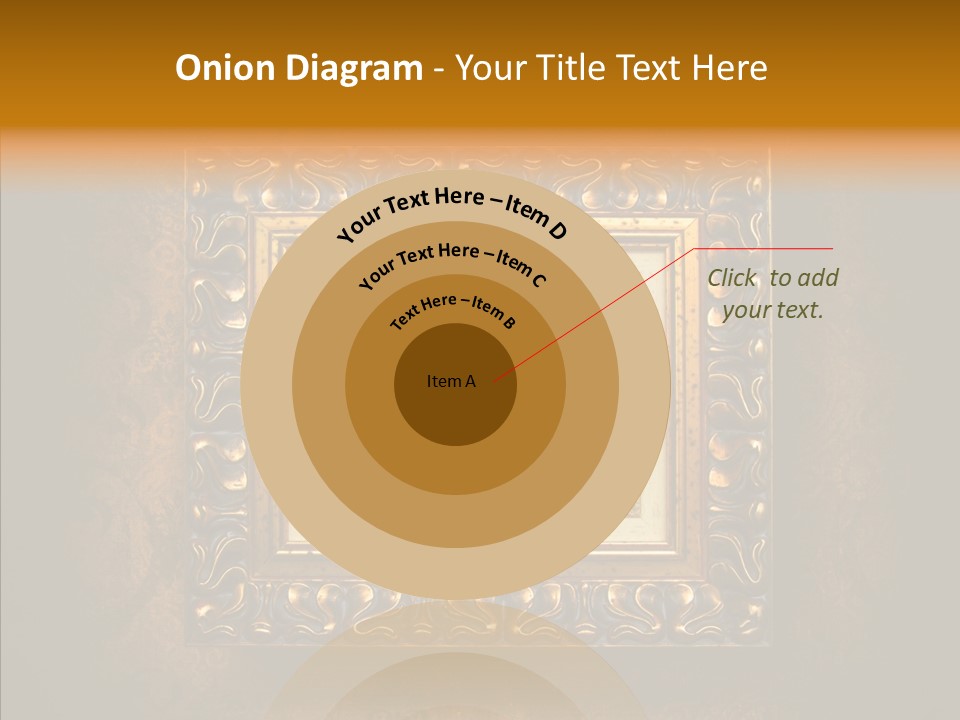 Inside Border Rust PowerPoint Template