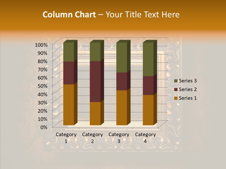 Inside Border Rust PowerPoint Template