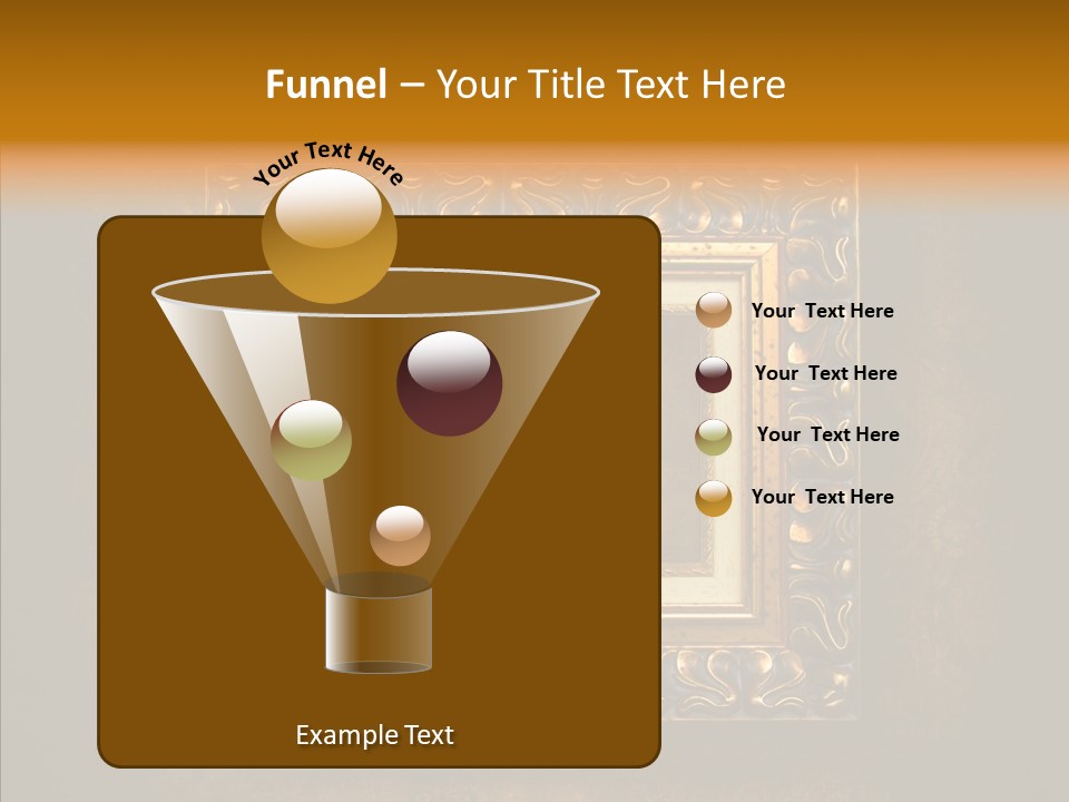 Inside Border Rust PowerPoint Template