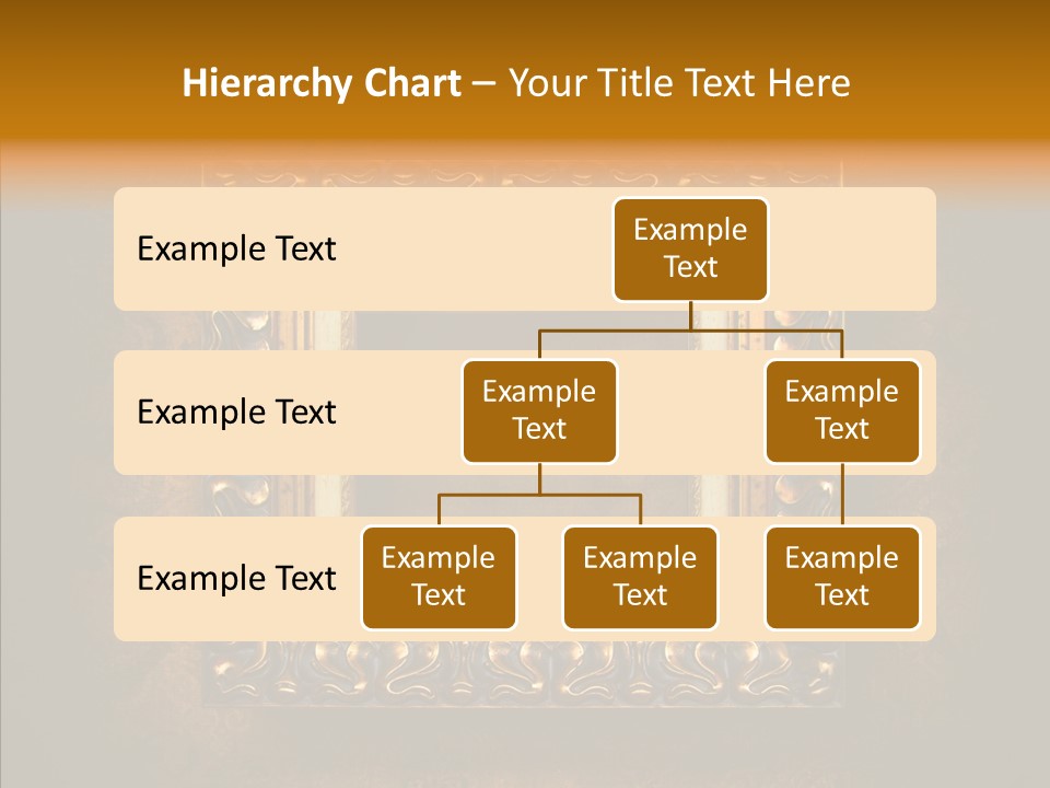 Inside Border Rust PowerPoint Template