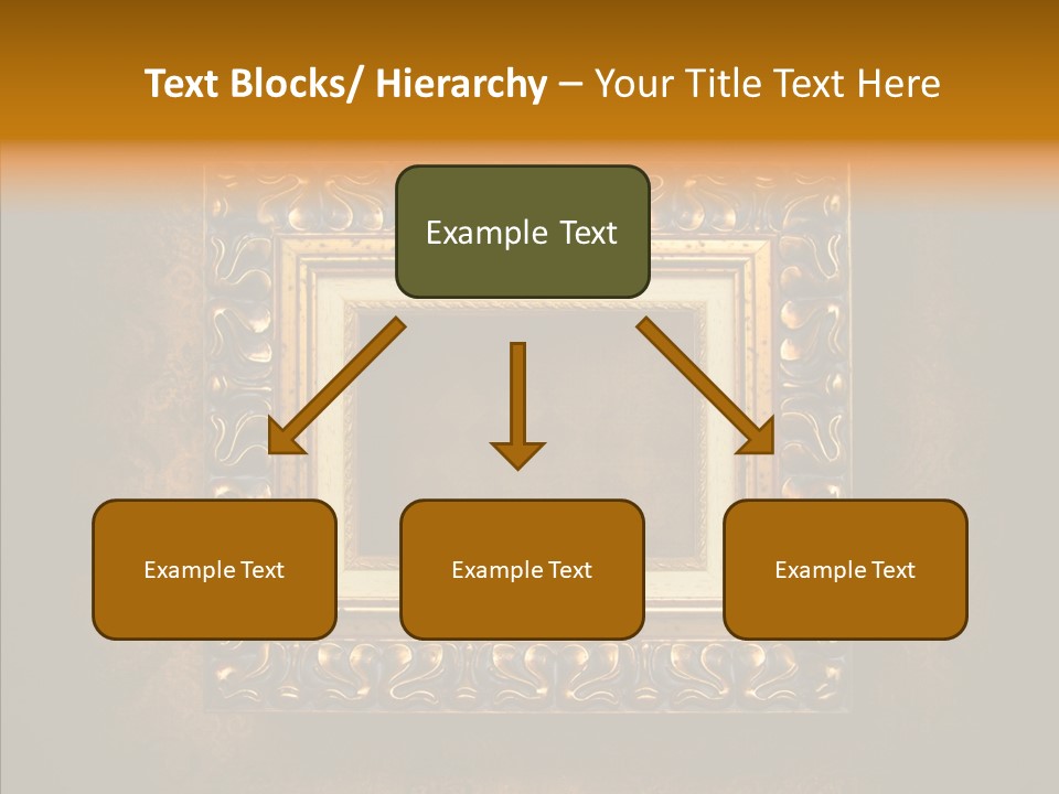 Inside Border Rust PowerPoint Template