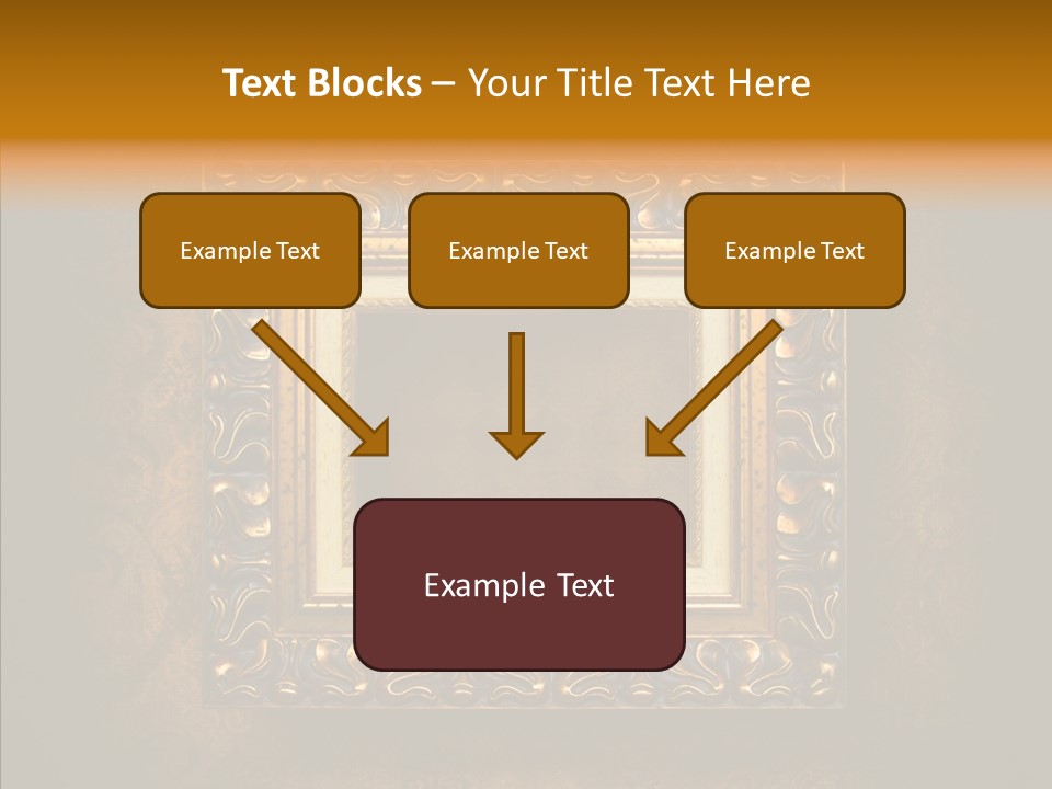 Inside Border Rust PowerPoint Template