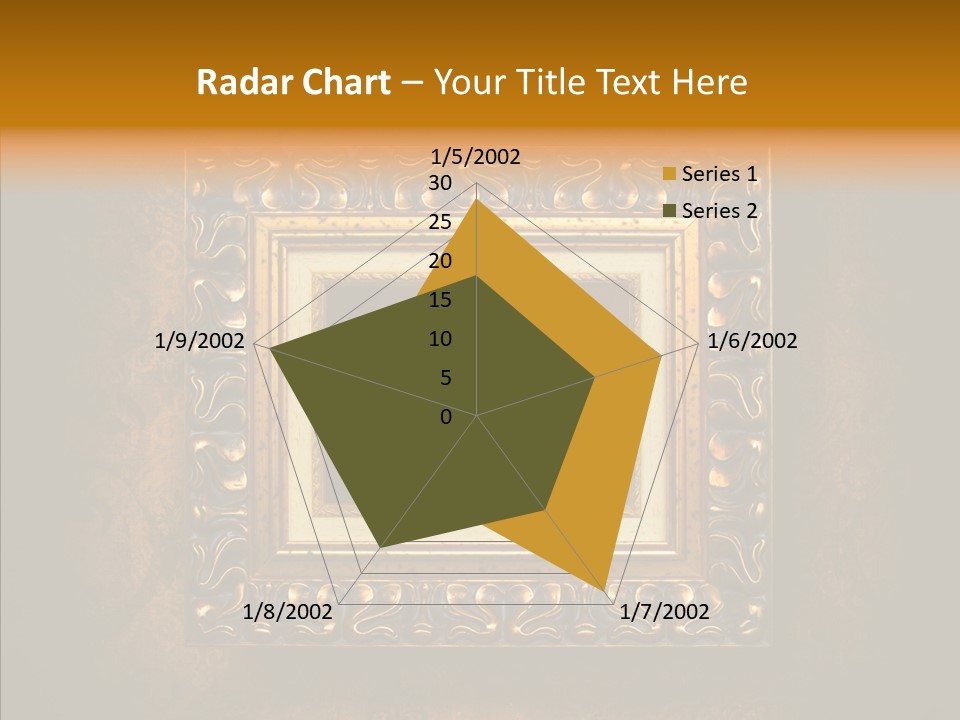 Inside Border Rust PowerPoint Template