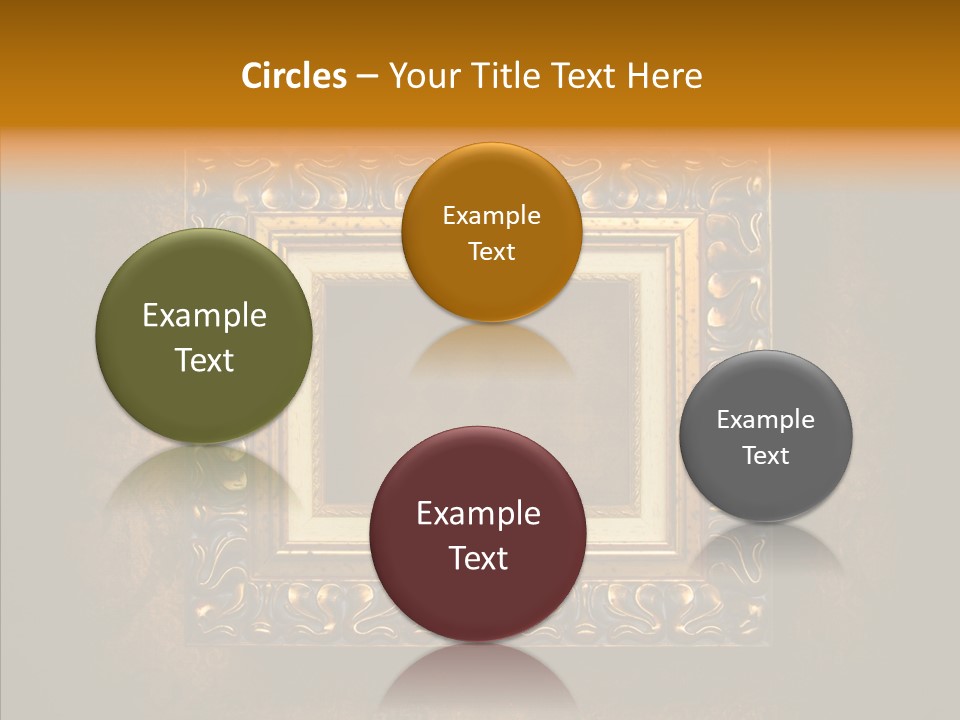Inside Border Rust PowerPoint Template