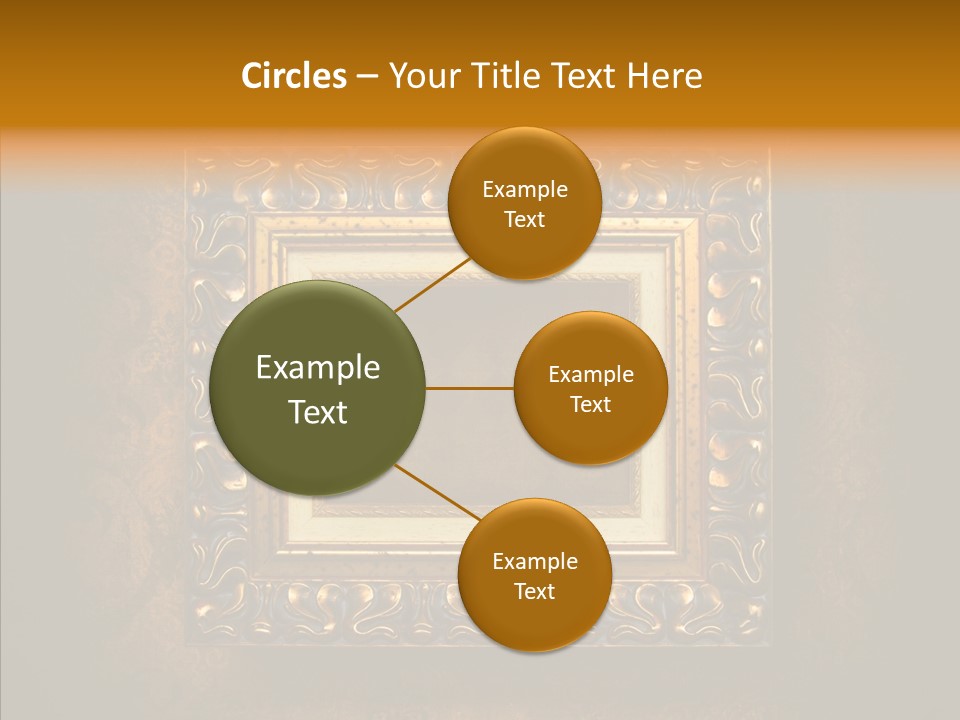 Inside Border Rust PowerPoint Template