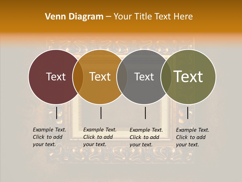 Inside Border Rust PowerPoint Template