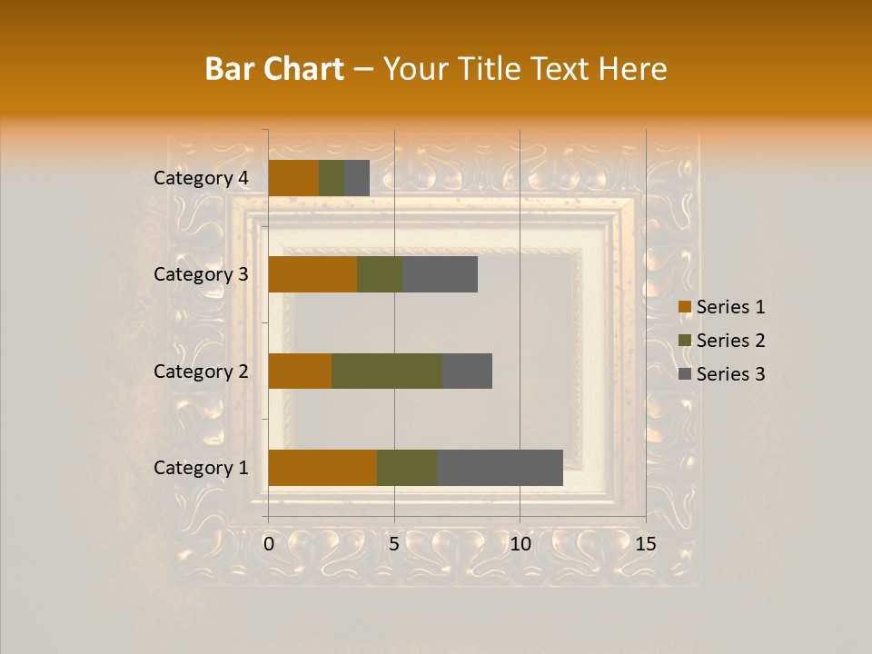 Inside Border Rust PowerPoint Template