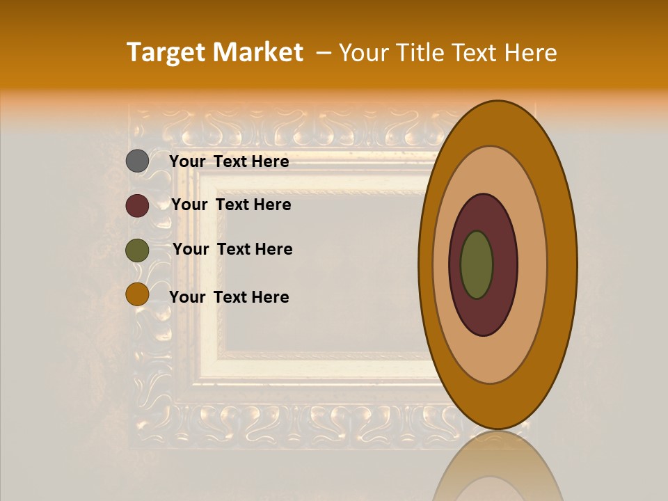 Inside Border Rust PowerPoint Template