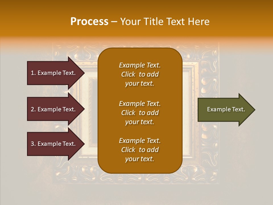 Inside Border Rust PowerPoint Template