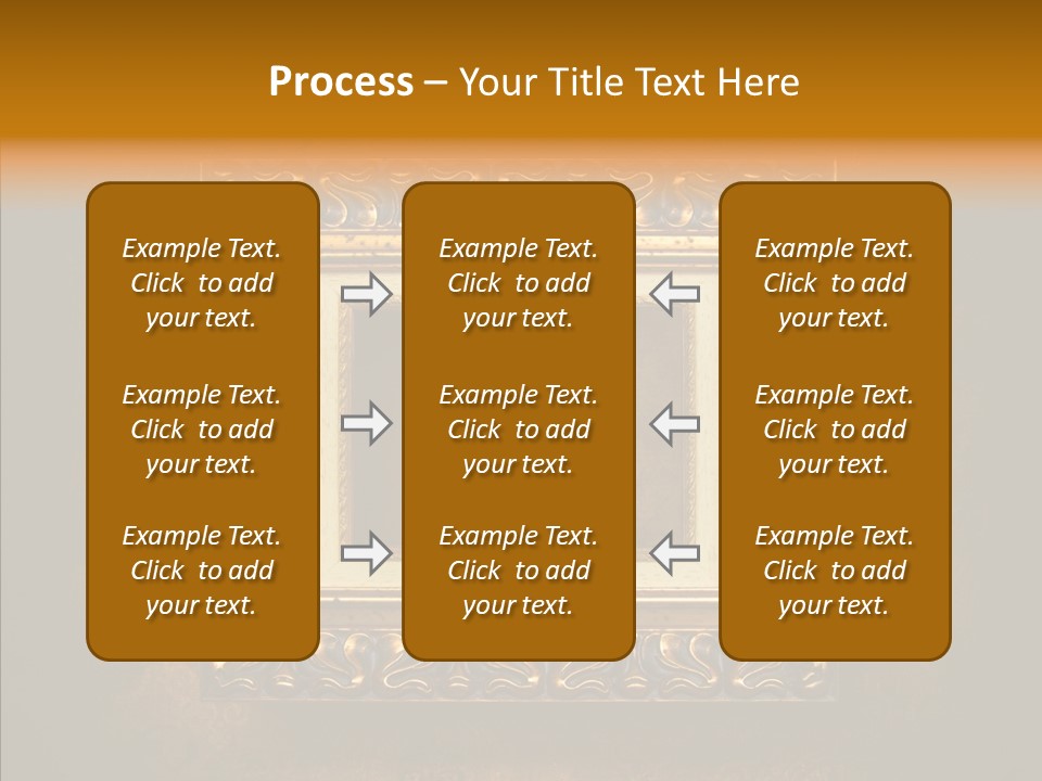 Inside Border Rust PowerPoint Template