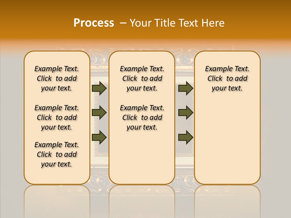 Inside Border Rust PowerPoint Template