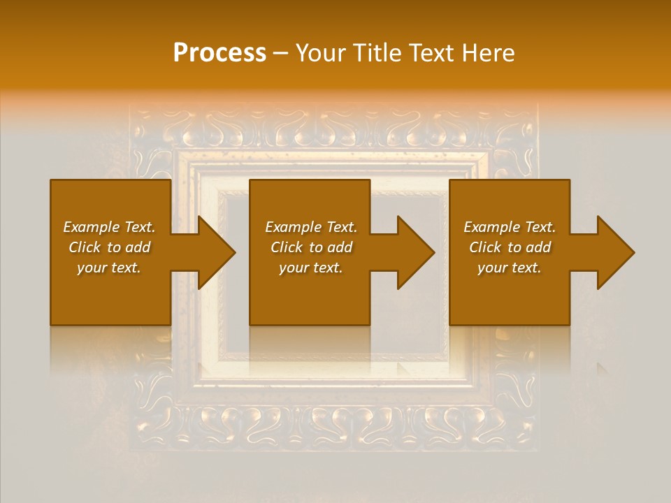 Inside Border Rust PowerPoint Template