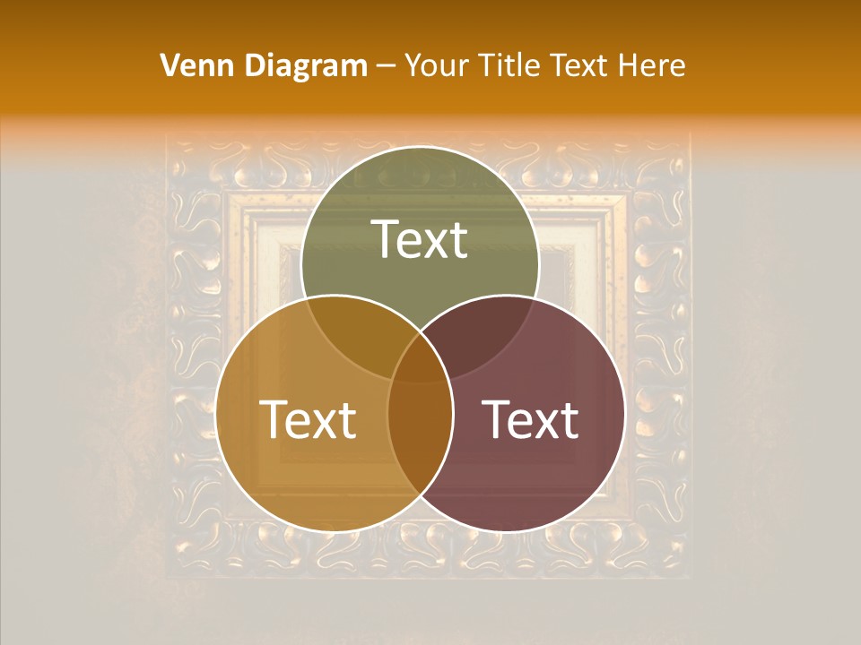 Inside Border Rust PowerPoint Template