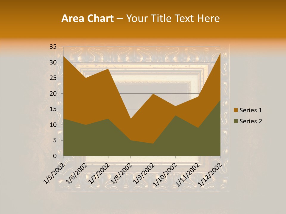 Inside Border Rust PowerPoint Template