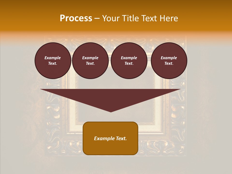 Inside Border Rust PowerPoint Template