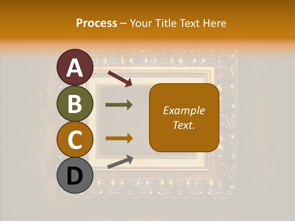 Inside Border Rust PowerPoint Template