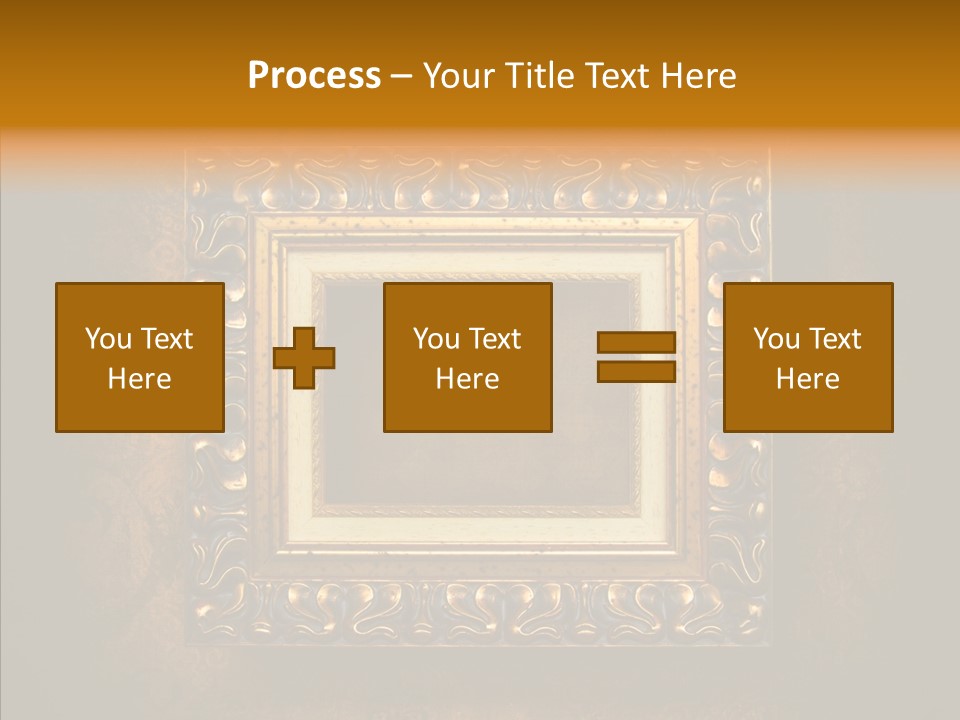 Inside Border Rust PowerPoint Template