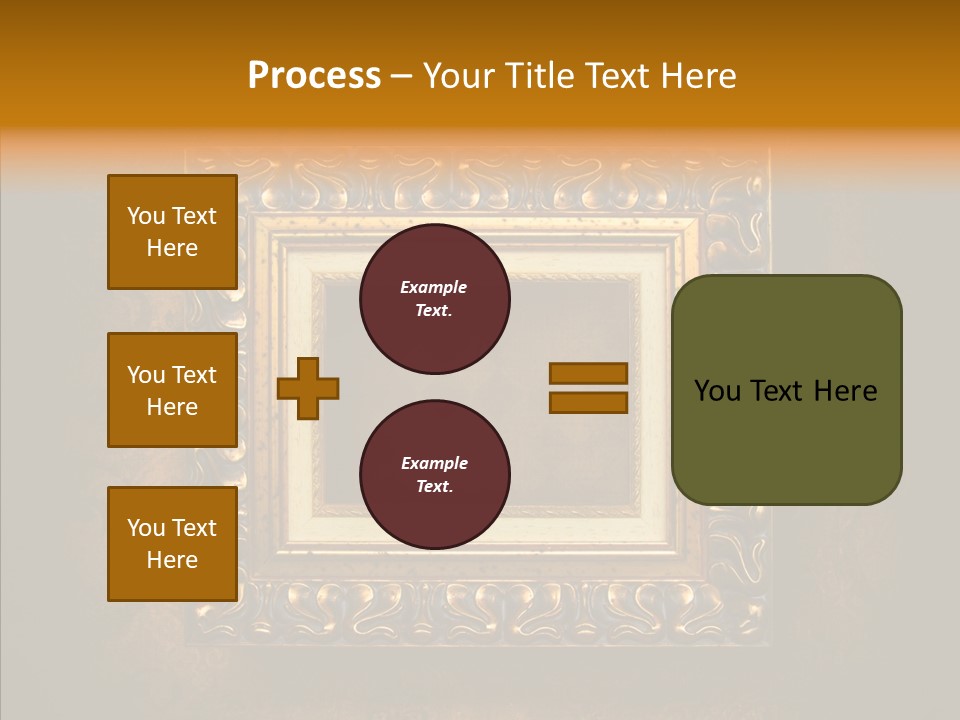 Inside Border Rust PowerPoint Template