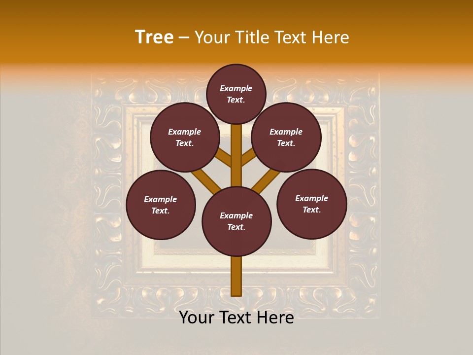 Inside Border Rust PowerPoint Template